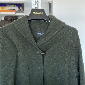 Adrienne Vittadini Green Long Cardigan
